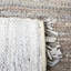 Tapis de couleur unie en coton tissé à la main gris clair Exley-1243278249