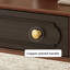 Table basse rétro ovale multifonctionnelle avec rangement