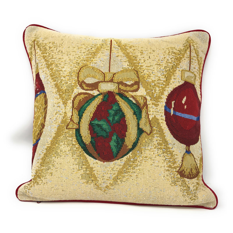  Ornaments Throw Pillow