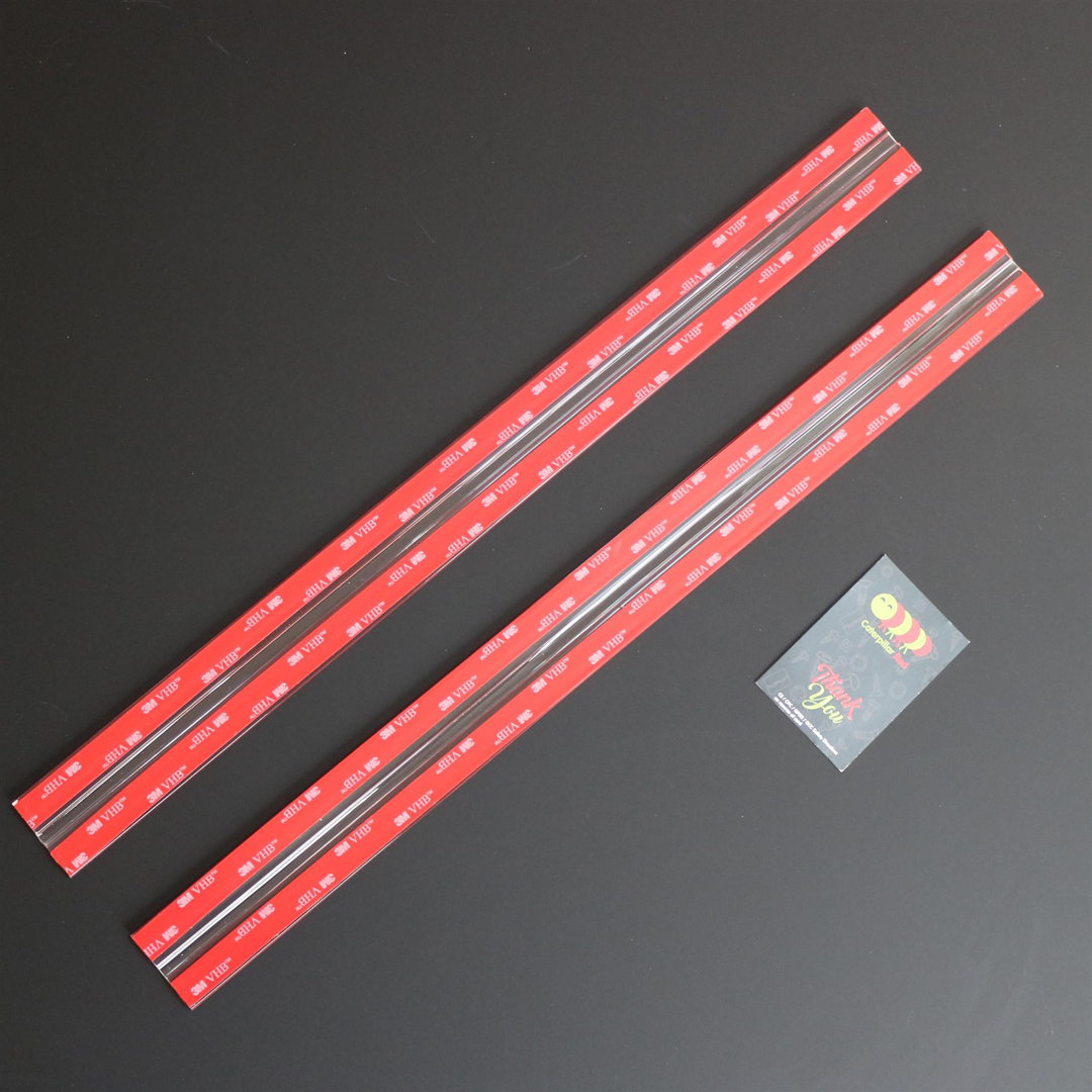 500mm Acrylic Flexible Hinges - No Glue Required Low Profile Plexiglass, Transparent, Continuous Acrylic Piano Hinges