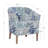Carmorn Ocean Upholstered Barrel Club Chair with Wood Legs
