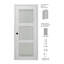 Porte intérieure battante simple en bois manufacturé et en verre Smart Pro 3 Lite-91482032-91482046
