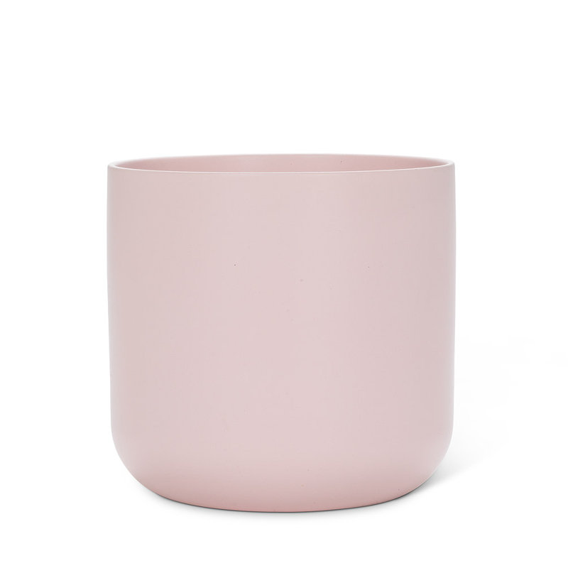 Ceramic Cachepot, 7" H x 7" W x 7" D, Pink