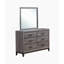Commode horizontale en bois manufacturé avec 6 tiroirs-875373380