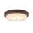 Modern Farmhouse Flush Mount Ceiling Light With Textured Crystal Glass