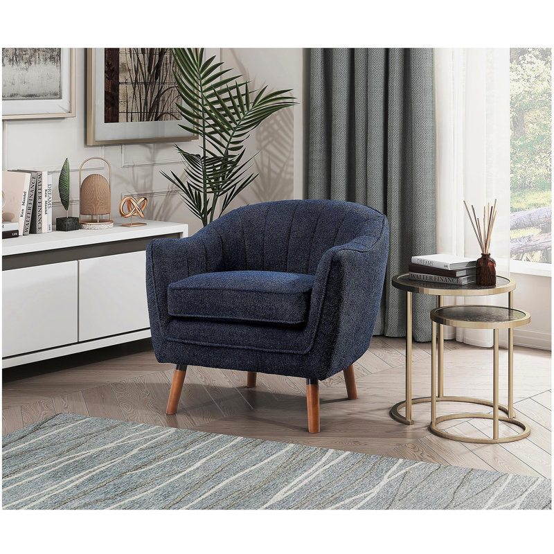 Chaise d'appoint Mid-Century Modern, Naturel