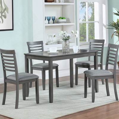 Dining Rectangular Table Set For 4,Kitchen Dining Table For Small Space