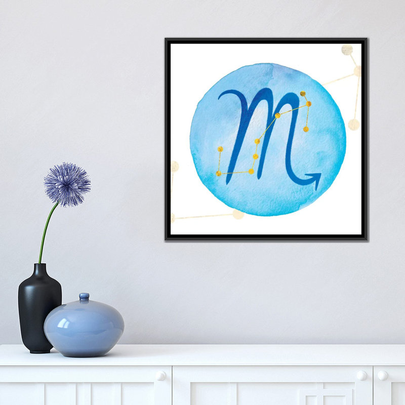 Éclairage de constellations avec constellation, reproduction d’art sur toile tendue, H 37 po x l 37 po x P 1,5 po