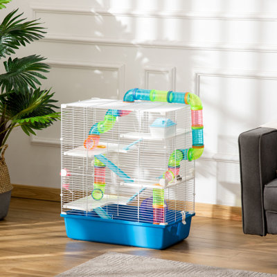 Très grande cage à hamster de 23 po à 5 po avec tubes et tunnels