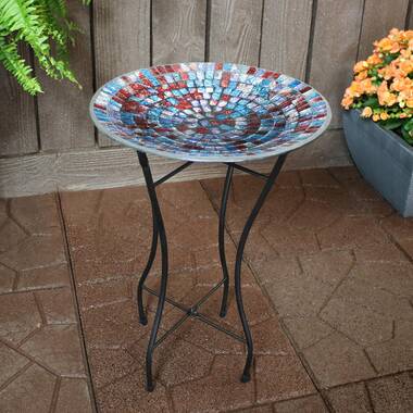 Mosaic Glass Tile Birdbath Mosaic Glass Tile Birdbath | 1-800-Flowers Gifts & More Delivery