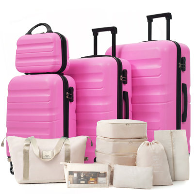 Ensemble de valises Hardshell en ABS - Valises légères et durables avec deux roues pivotantes