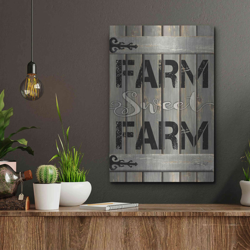 «Farm Sweet Farm» par Cindy Jacobs, H 16 po x l 12 po