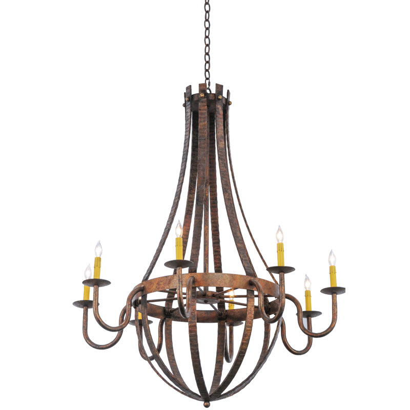 Barrel Stave 8 - Light Chandelier
