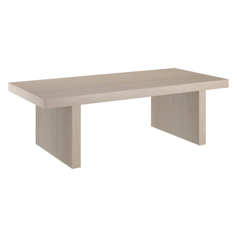 Soren 48" Wide Rectangular Coffee Table, Beige