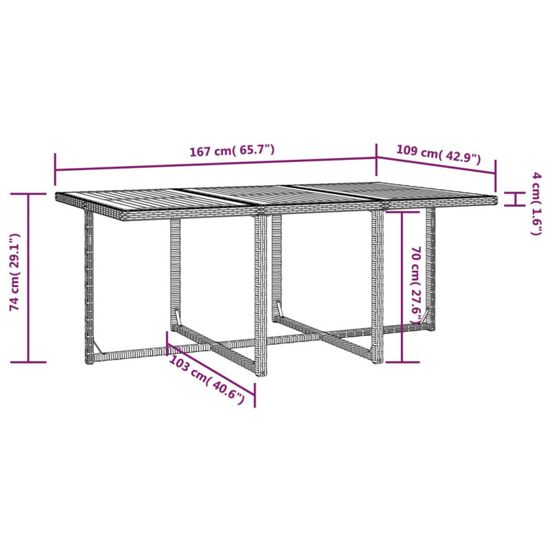Dosch Rectangular 10 - Person Dining Set with Cushions, Black