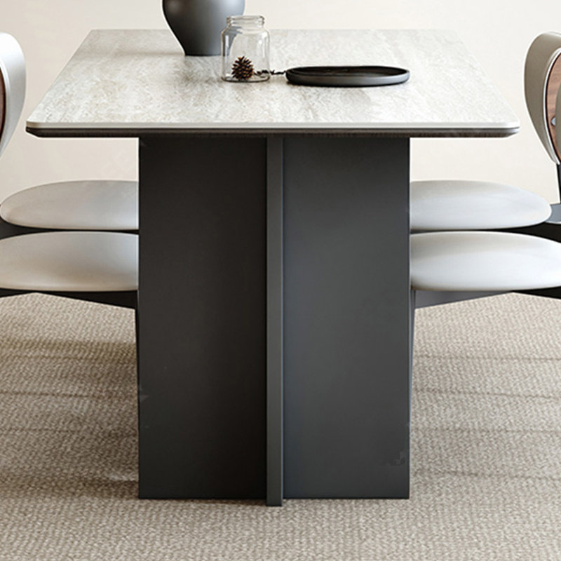 Ensemble de table et chaises de salle à manger exquis, H 29,52 po x L 55,11 po x l 31,49 po