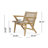 Firenze Acacia Outdoor Lounge Chairs