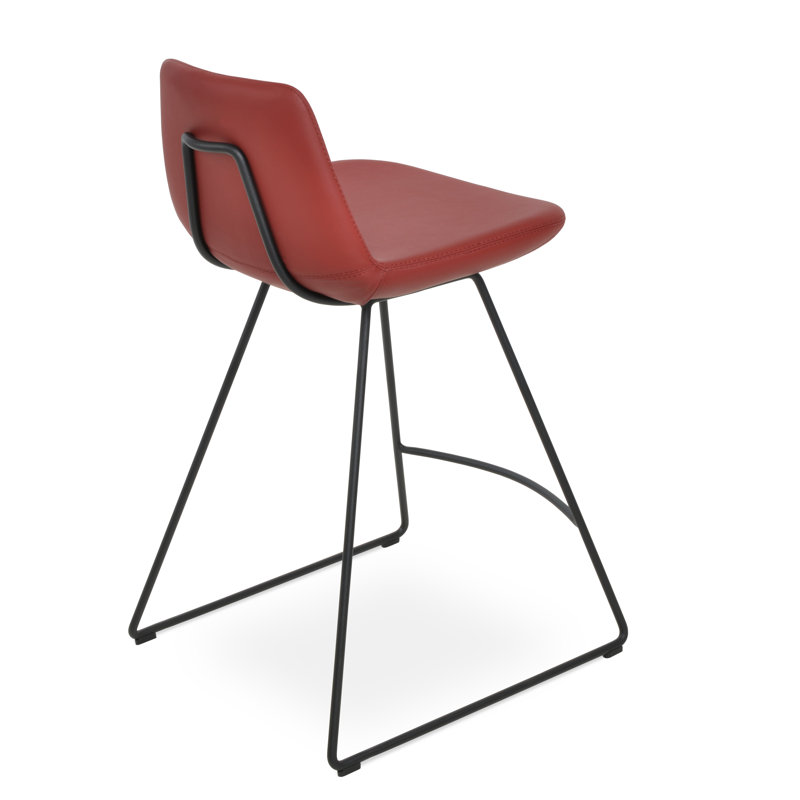 Pera HB Wire Bar & Counter stool, Orange, Black, Bar Stool (29" Seat Height)