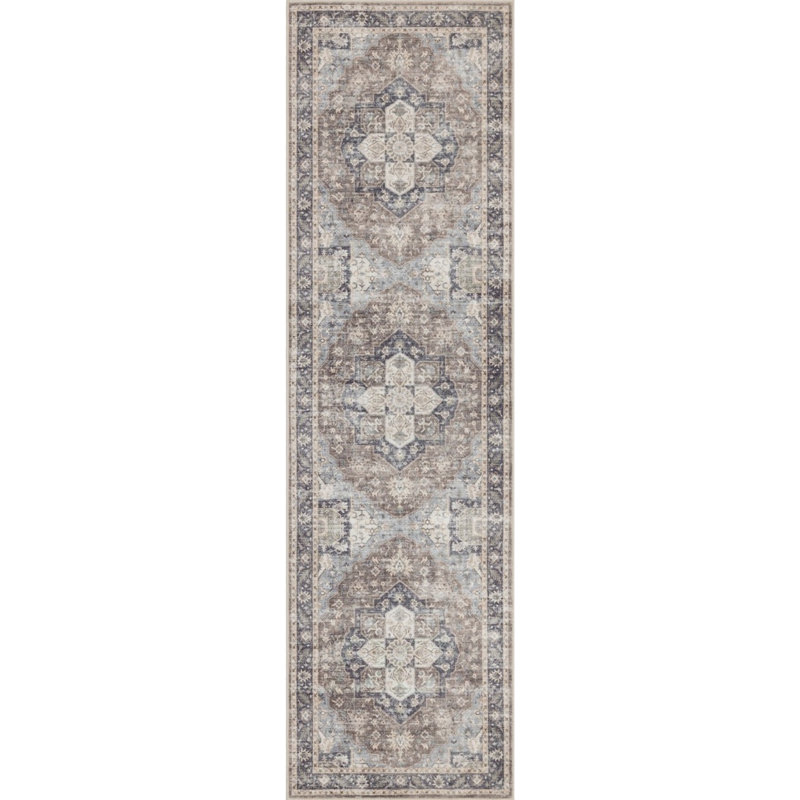 Premier GC_HAM4006 2X7 Brown Runner Rug, Brown, Runner 2' x 6'11"