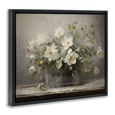 "Country Farm Florals", art mural encadré par Ramona Murdock