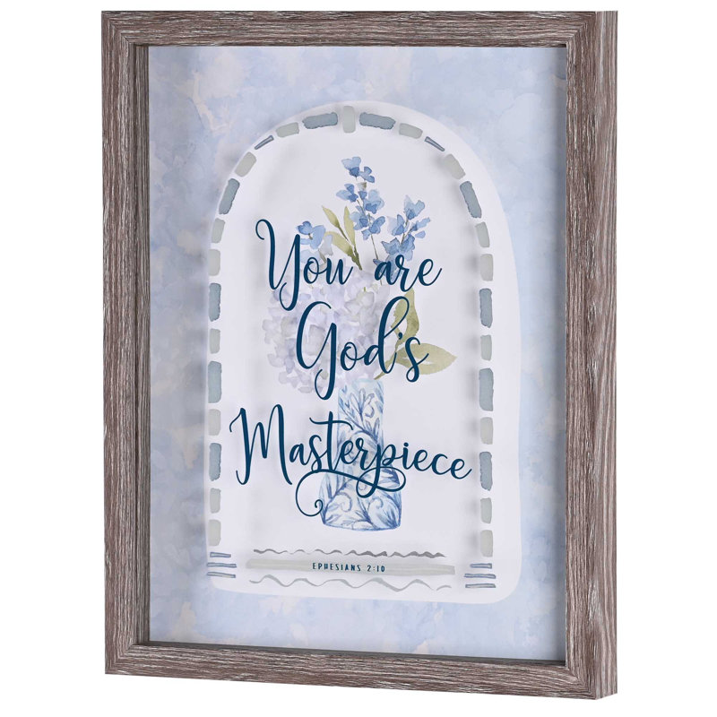 Art mural encadré «You Are Gods Mastereuvre»