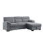 Canapé d'angle convertible avec méridienne de rangement et port de chargement USB-184174590-184174587-184174585