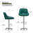 Calvyn Adjustable PU Leather Bar Stool Swivelling Counter Stool With Backrest Footrest-1258321398-1258321393