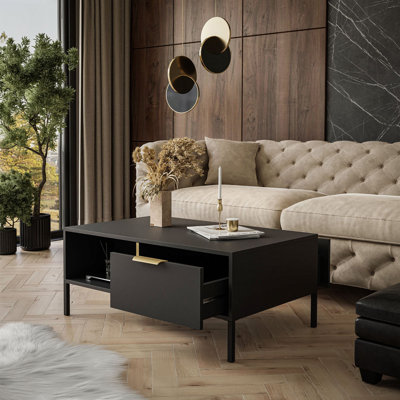 Leupp 4 Legs Coffee Table with Storage