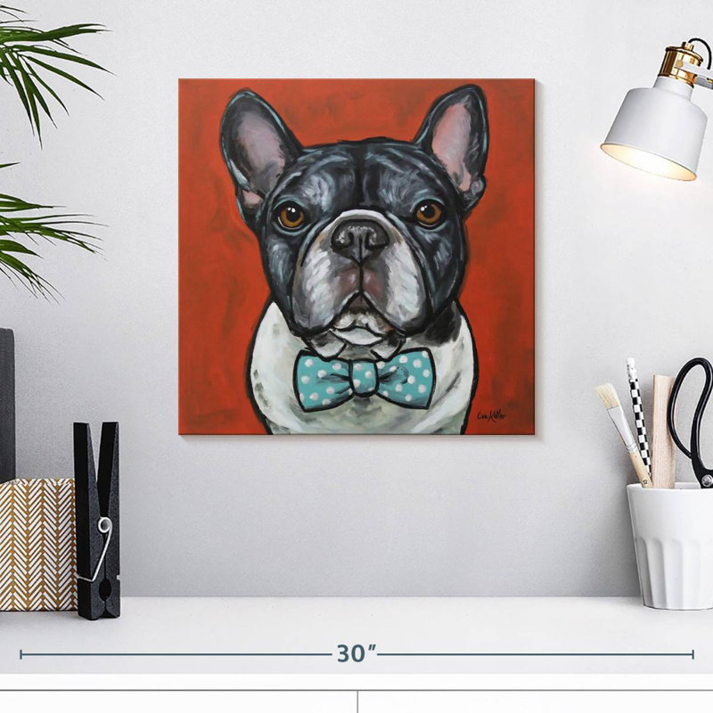 Crowle Frenchie Louie, H 16 po x l 16 po