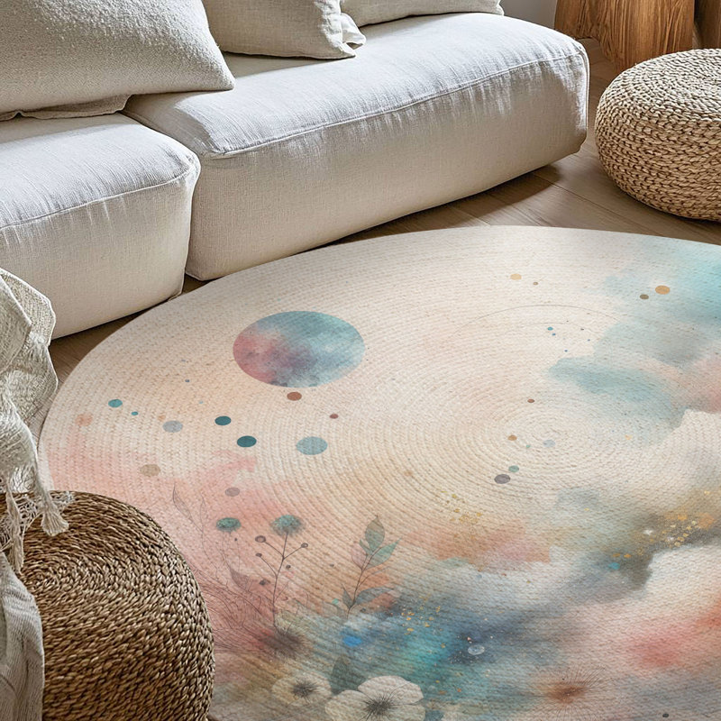 Tapis fantaisie tressé, Rond 5 pi