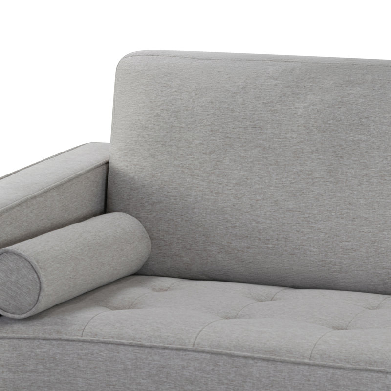 Canapé en tissu sergé beige Bisera, Beige