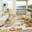 Tapis abstrait lavable à la machine intérieur / extérieur ACN2862-704895006-704894990