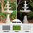 Weather Resistant Fountain with Lights