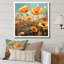 Jaune et vert Poppy Meadows 1 - coquelicots, art mural-665580422-665580417