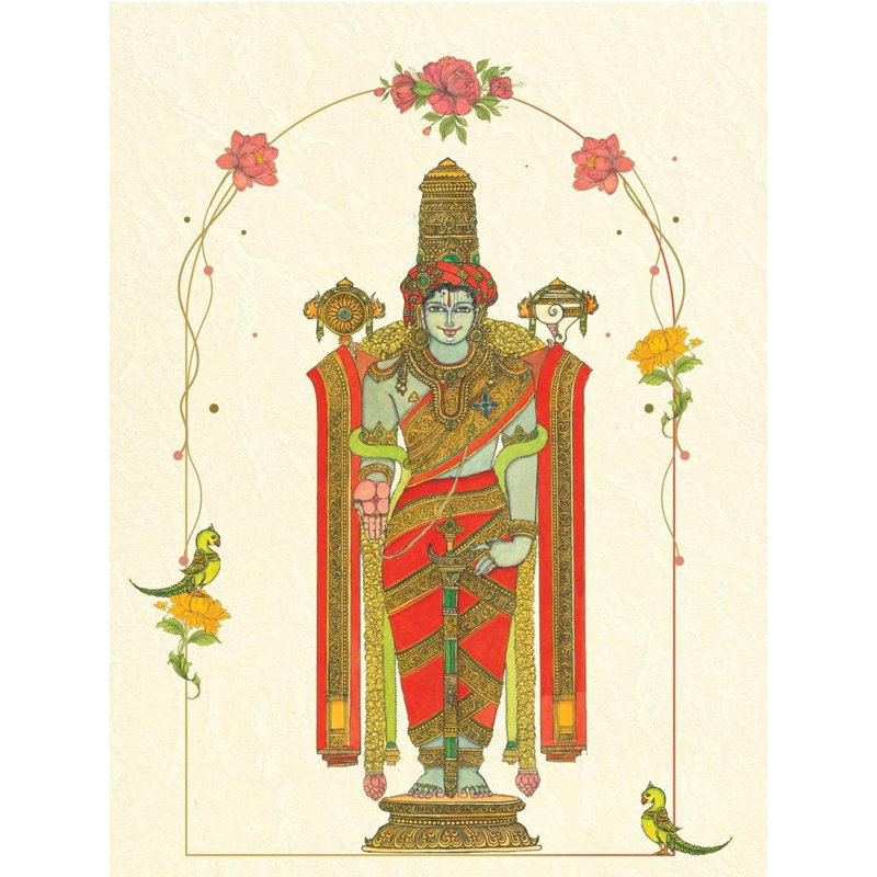 Lord Venkateswara | Aquarelle sur papier Canson | Par Dhanu Andluri