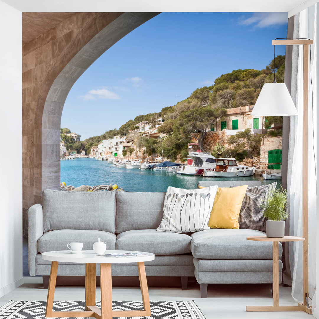 Cala Figuera Mallorca 2.4m x 2.4m Textured Matte Peel & Stick Wall Mural