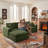 108" Cloud Couch for Living Room, 4 Piece L Shaped Modular Sectional Sofa with Plush Corduroy, Deep Seat, Compression Packaging, No Assembly Required-742399955