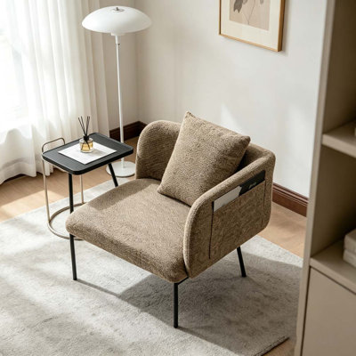 Fauteuil de détente Lounge avec petite table et coussin de dossier