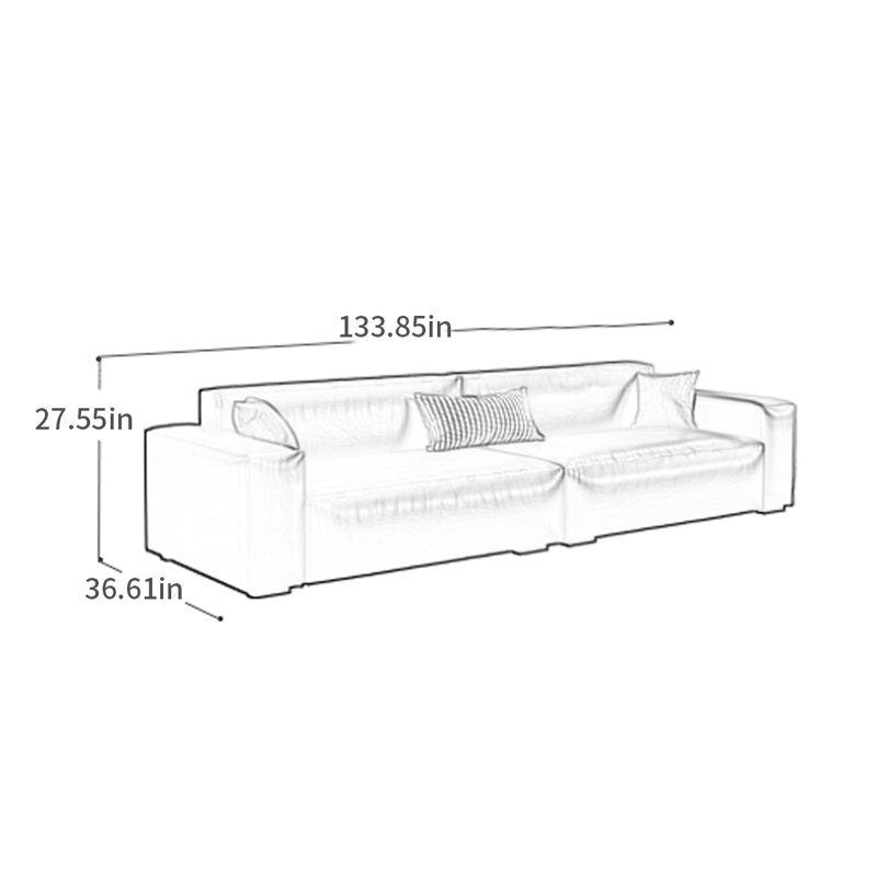 Doner, H 27,55 po x l 133,85 po x P 36,61 po