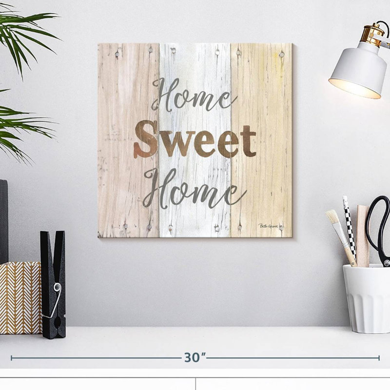 Plaque murale Kema Farmhouse Home Sweet Home, H 16 po x l 16 po