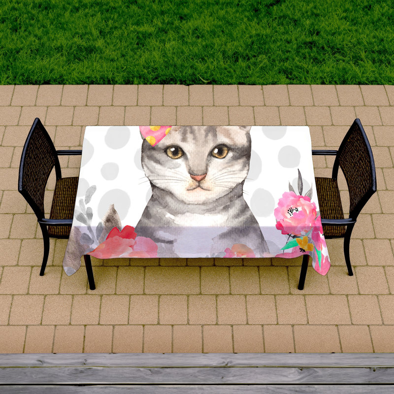 Charming Cat Tablecloth | Indoor/Outdoor Bedroom Decor