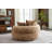 Foam Bean Bag Chairs for Adults/Teens with Filling,Bean Bag Lazy Sofa with Ultra Soft Chenille Cover,Round Bean Bag,Indoor & Outdoor(Coffee)