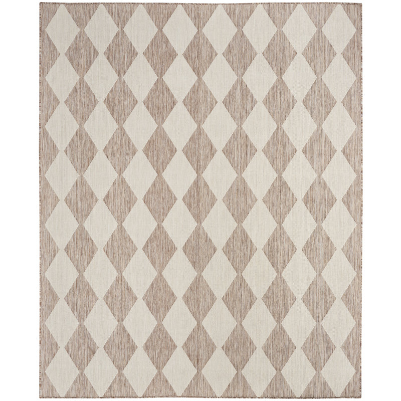 Positano Indoor / Outdoor Rug, Rectangle 8' x 10', Beige