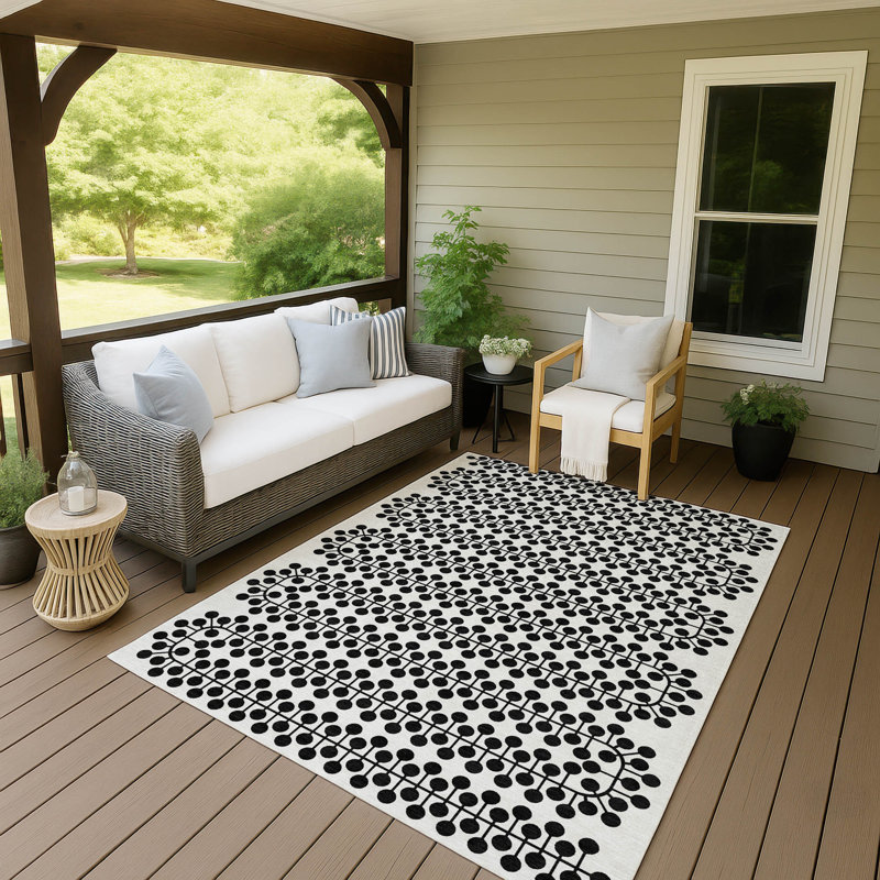 Tapis intérieur / extérieur lavable à la machine Boruta ACN2247, Rectangle 10 pi x 14 pi