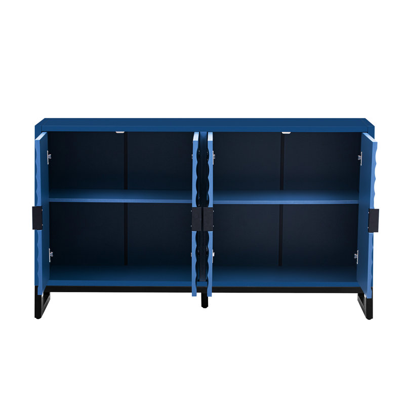 Armoire Modern Water Wave - Matériau, étagère réglable pour pièce d'étude