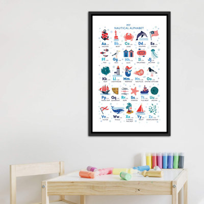 Nautical Alphabet - impression d'art graphique