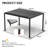 8610C Louver Pergola 10X13ft Aluminum Frame & Louvers