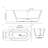 71" x 34" Freestanding Soaking Acrylic Bathtub