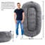 Grand lit pour chien de taille humaine lavable avec housse amovible-524955812-471780009