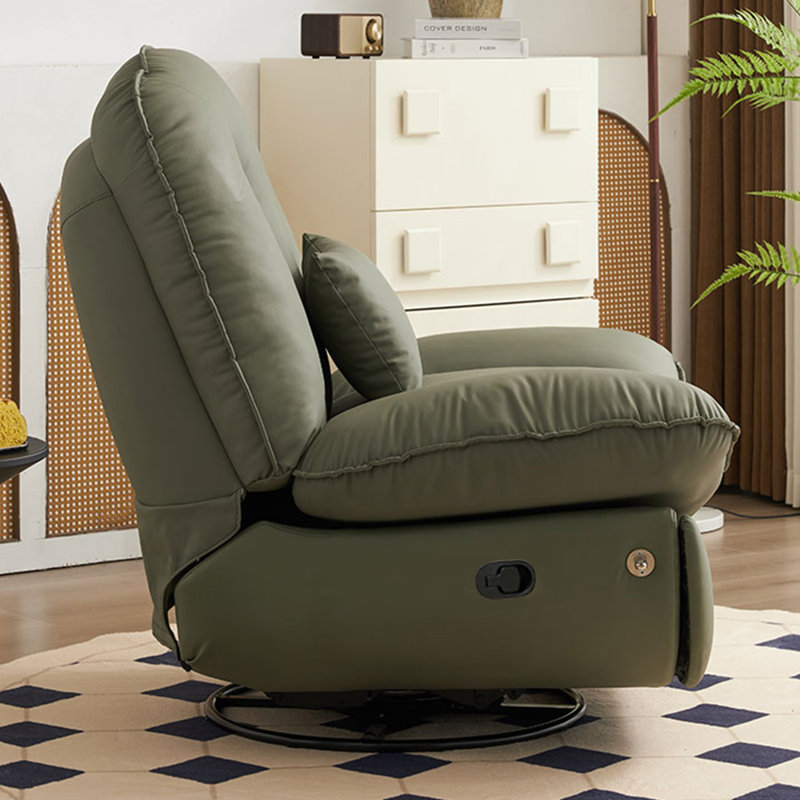 Fauteuil inclinable multifonctionnel avec accoudoirs de rangement, Vert